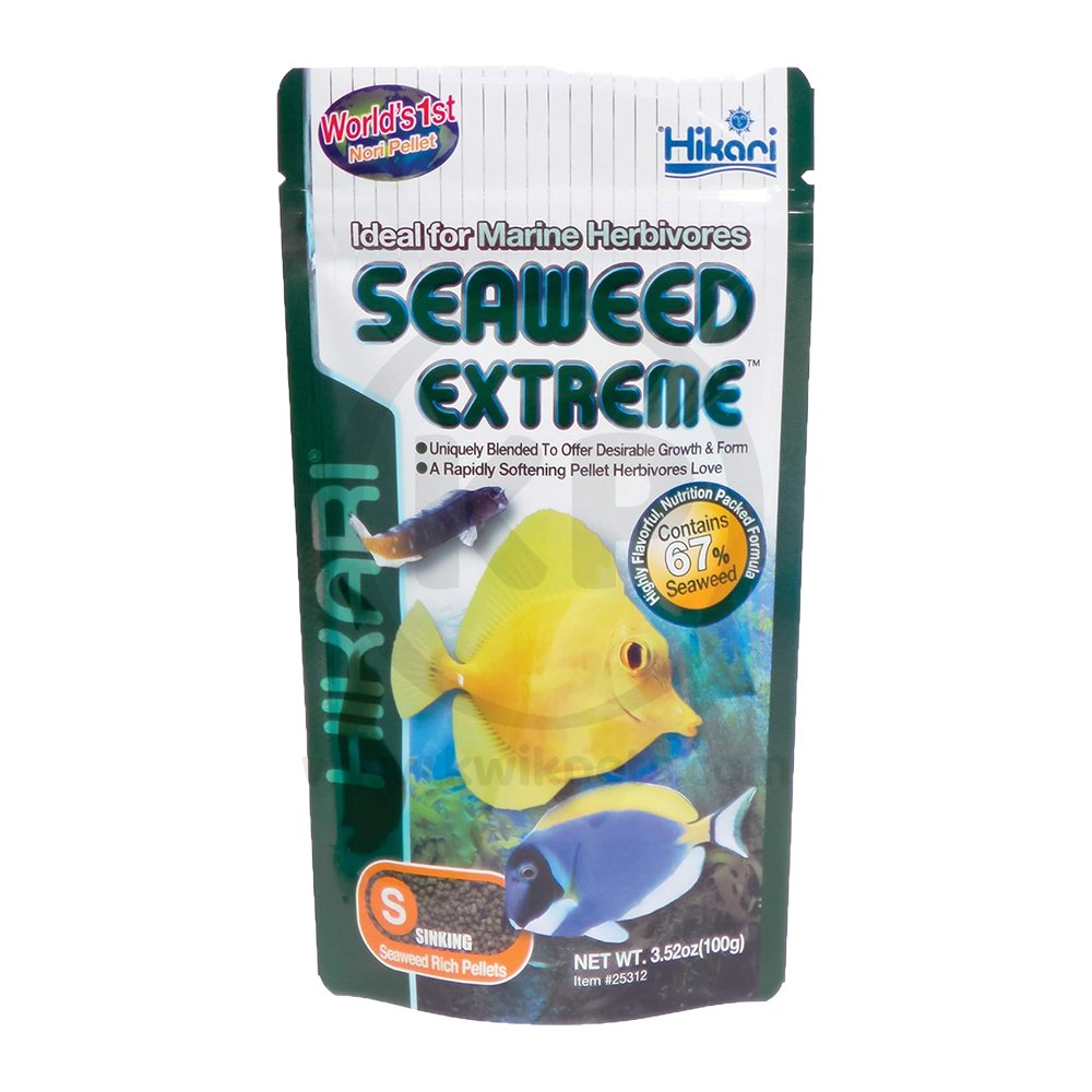 Hikari USA Seaweed Extreme Pellets Fish Food, 3.52 oz, SM, Hikari