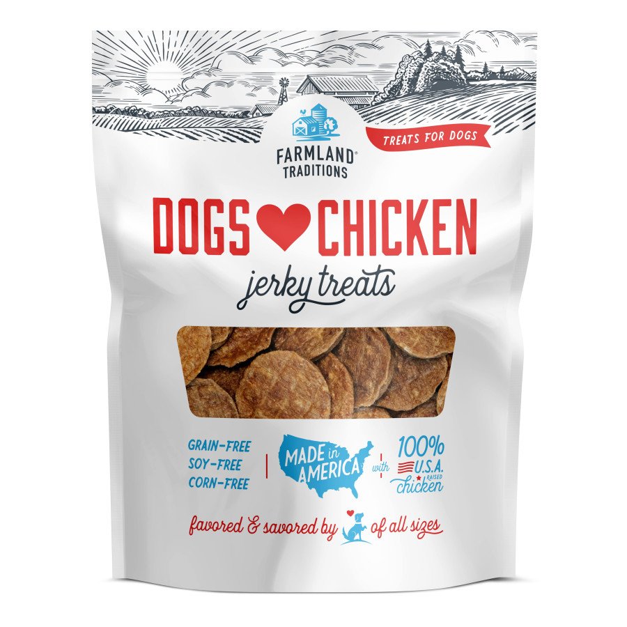 Farmland Traditions Dogs Love Chicken Jerky Dog Treats 48-oz, Kwik Pets