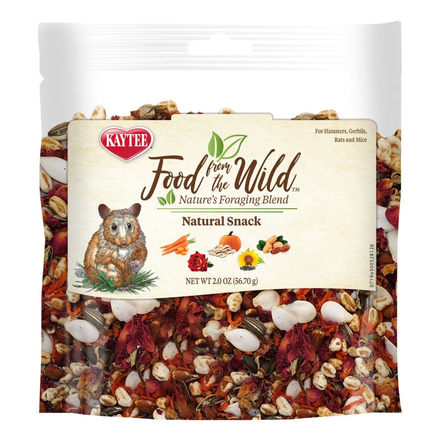 Kaytee Food from the Wild Natural Snack Hamster & Gerbil Treats 2-oz, Kwik Pets