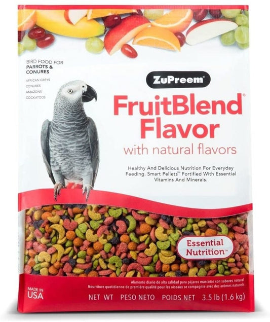 ZuPreem FruitBlend Bird Food Parrots & Conures, 3.5-lb