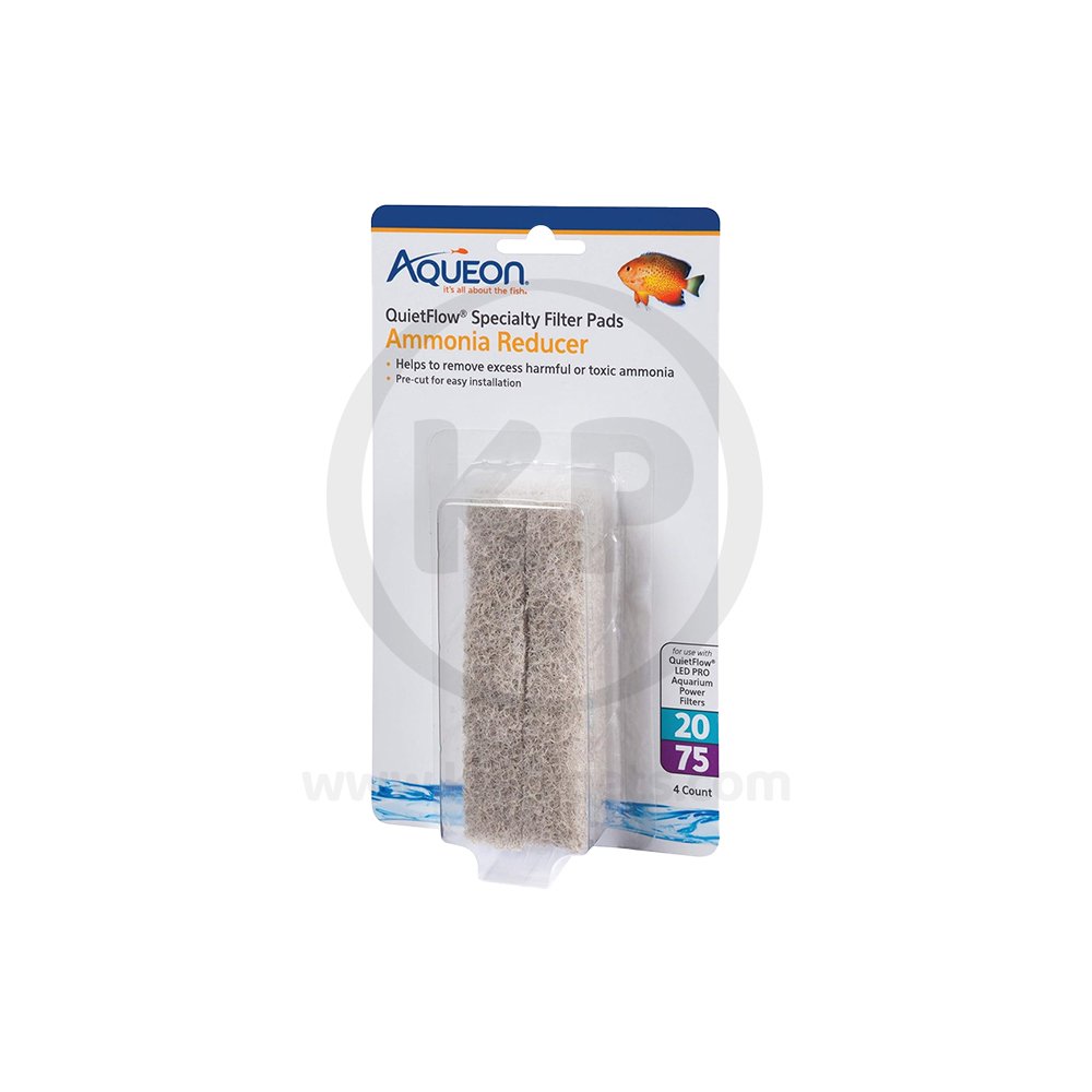 Aqueon Ammonia Reducing Filter Pads - 3 Pack (12 Filters Total) For QuietFlow LED PRO Filters
