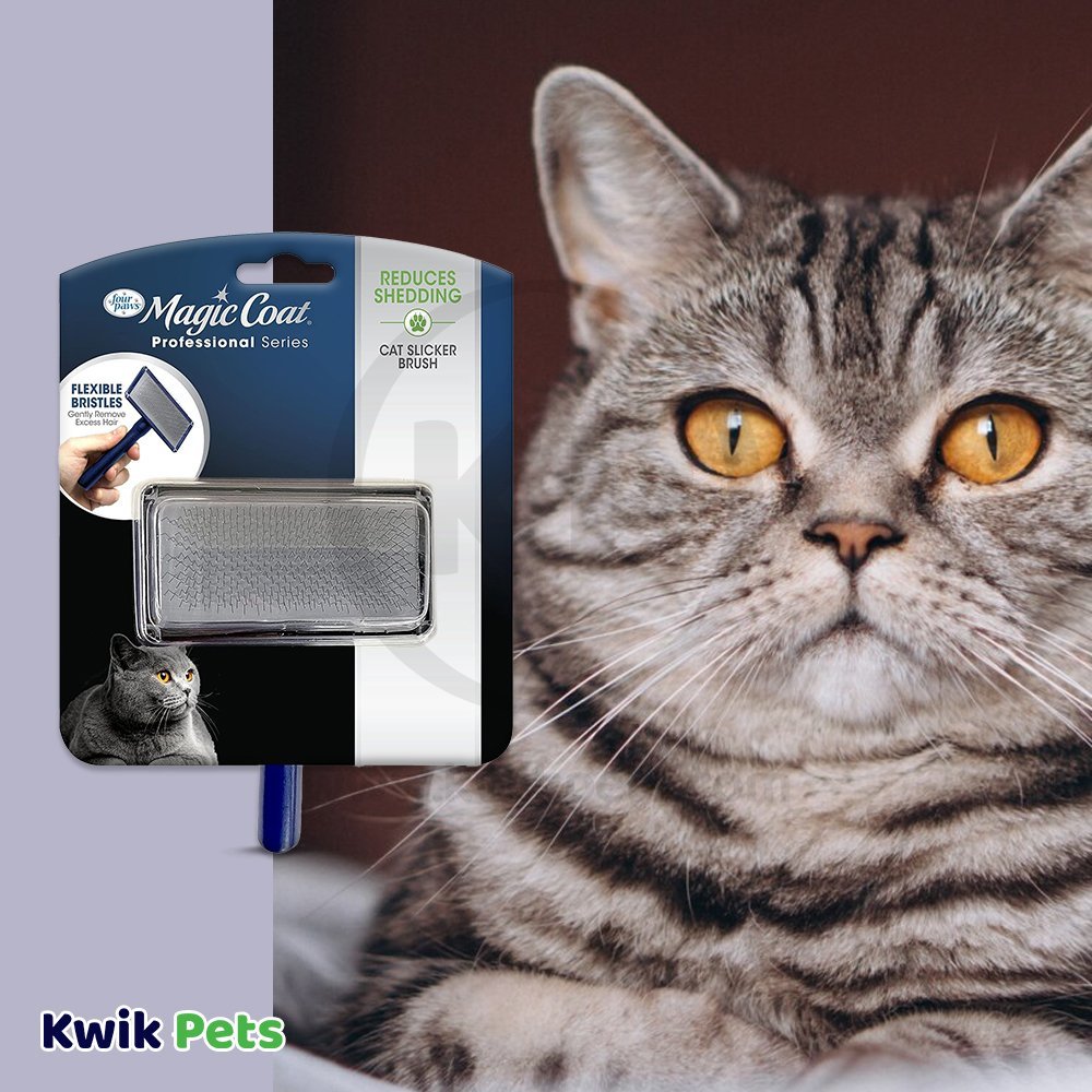 Four Paws Magic Coat Cat Slicker Brush One Size, Four Paws