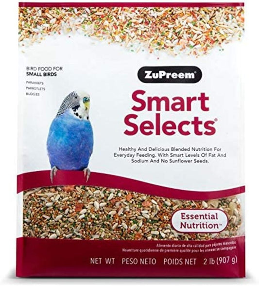 ZuPreem Smart Selects Bird Food Parakeets, 2-lb