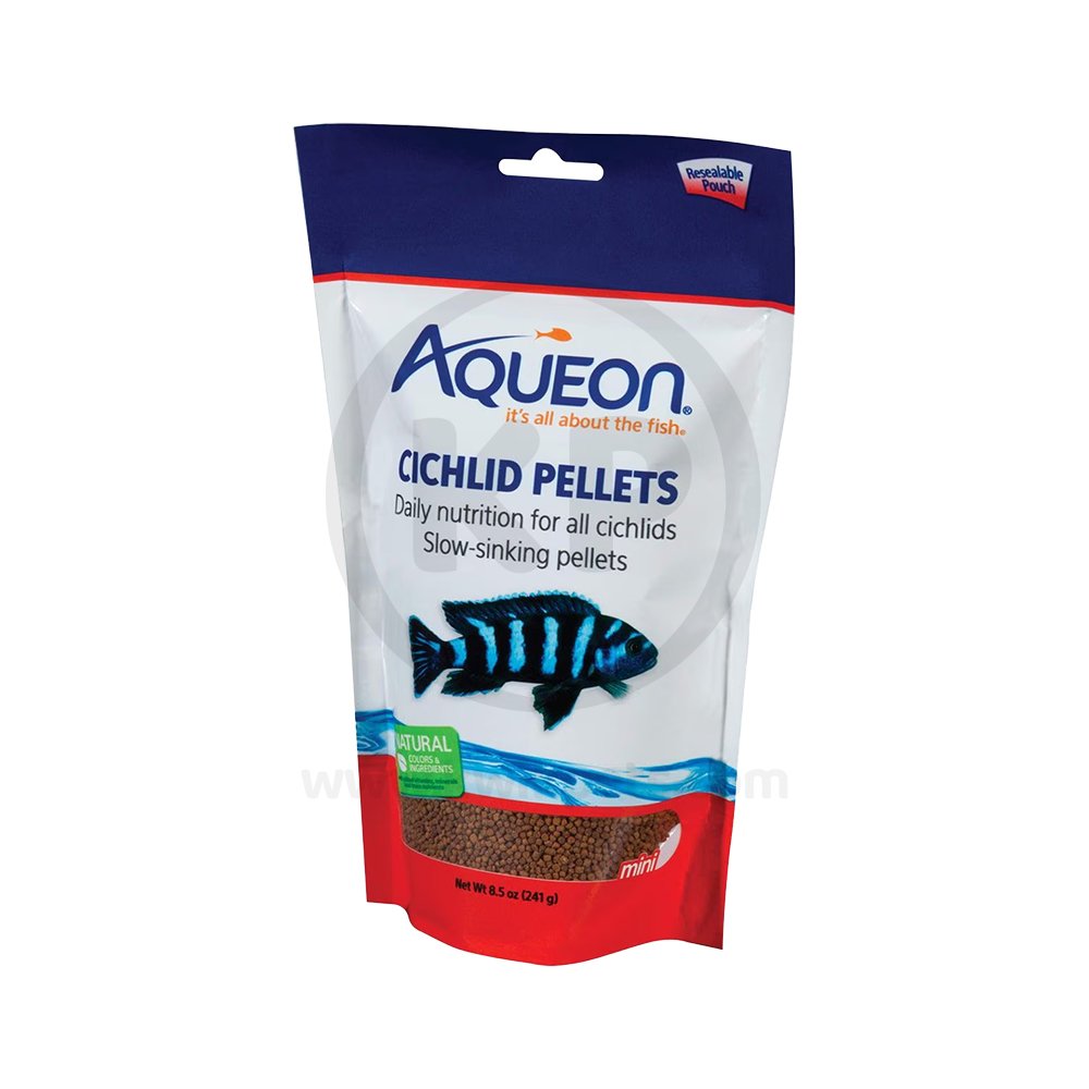 Aqueon Cichlid Pellet Fish Food Mini, Aqueon