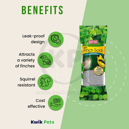 Kaytee Wild Bird Food Nyjer® Finch Sock™ Instant Feeder 13-oz, Kaytee