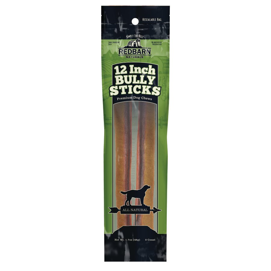 Redbarn 12-in Bully Sticks Dog Chew Treats 2 Count 1.7-oz, Kwik Pets