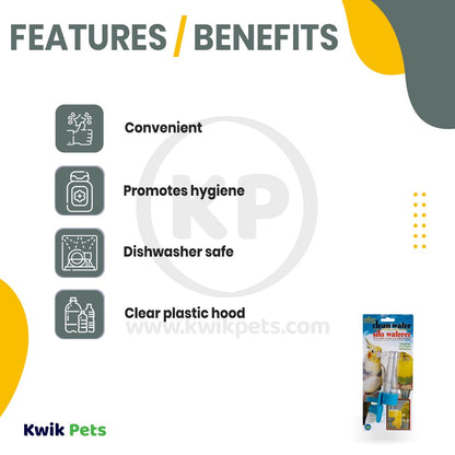 JW Pet Clean Water Silo Waterer Assorted, Small, JW Pet