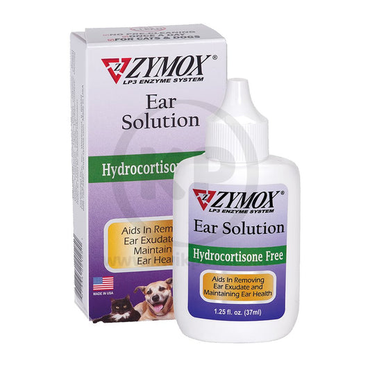 Zymox Ear Solution without Hydrocortisone 1.25-oz