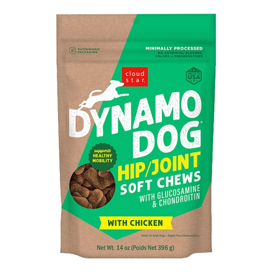 Cloud Star Dynamo Dog Hip & Joint Soft Chew Dog Treats Chicken 14-oz, Kwik Pets