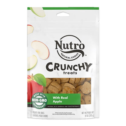 Nutro Products Crunchy Dog Treats Apple, 10-oz, Nutro
