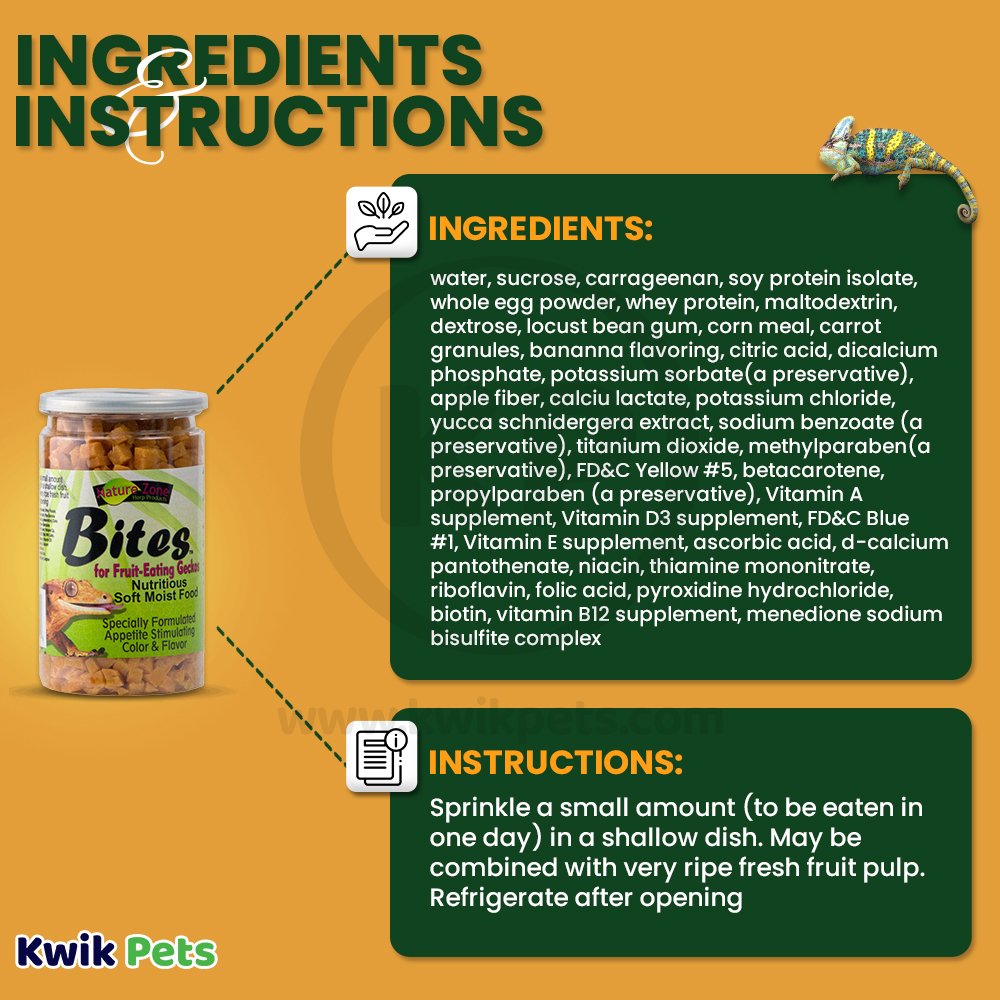 Nature Zone Gecko Nutri Bites Gel Food 9-oz, Kwik Pets