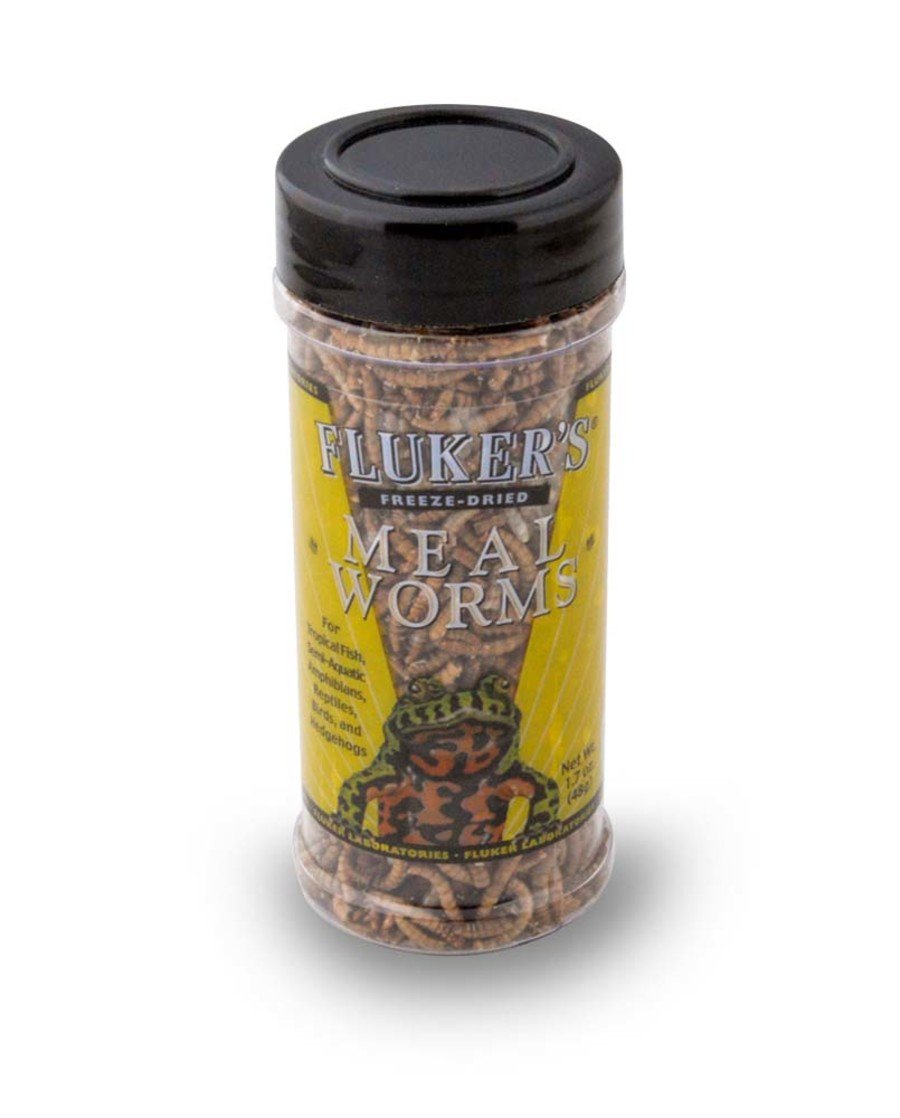 Fluker's Freeze-Dried Mealworms Reptile Food 1.7-oz, Kwik Pets