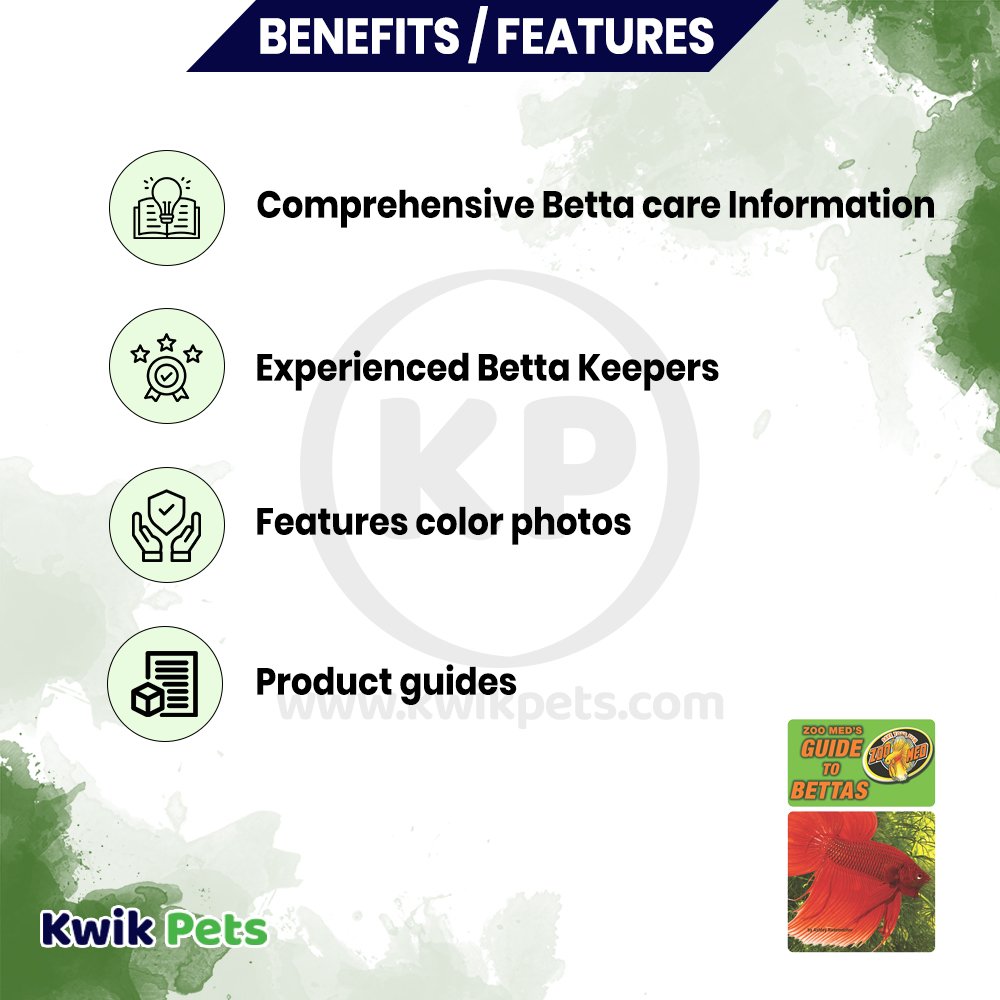 Features of Zoo Med Guide to Bettas Book