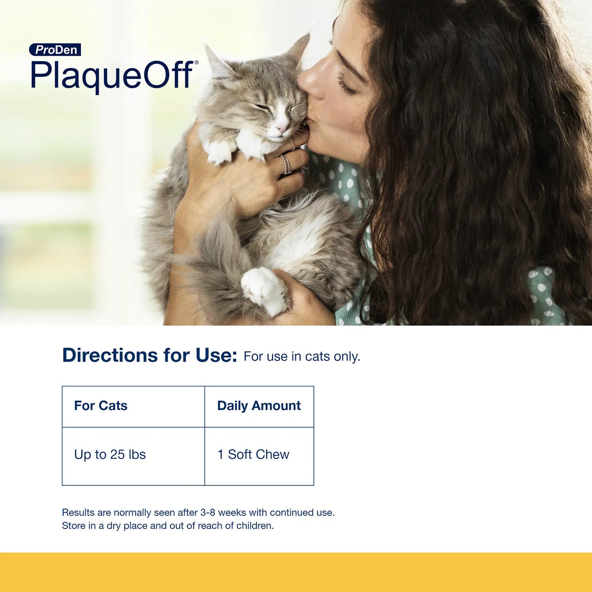 Usages Directions of NaturVet Proden PlaqueOff Soft Chews for Cats 45 Count 3.9-oz
