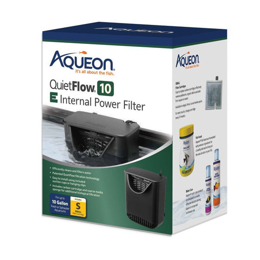 Aqueon QuietFlow E Internal Power Filter Small - 10 gal - Kwik Pets