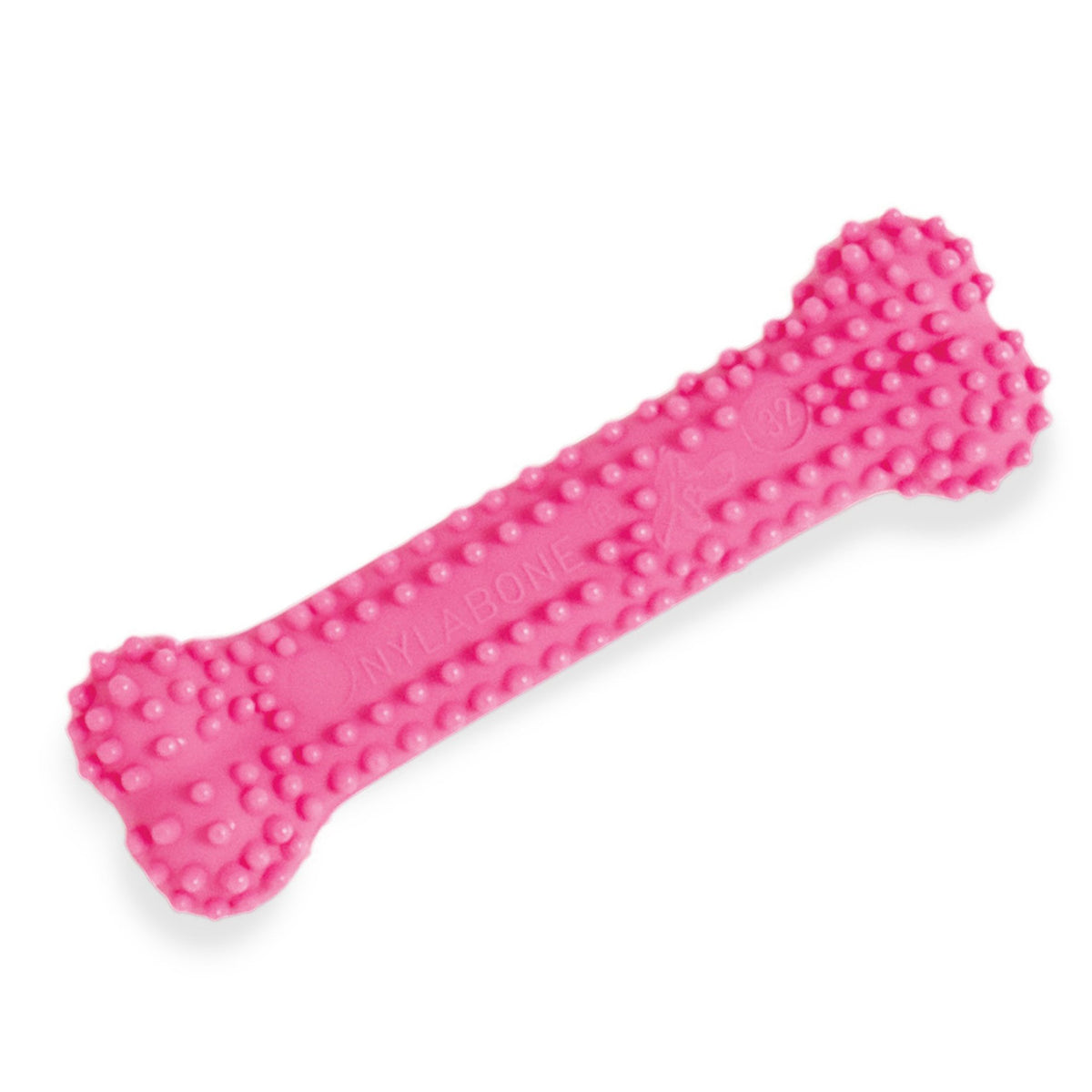 Nylabone Puppy Chew Teething Soft Bone Chicken Petite Pink, Nylabone