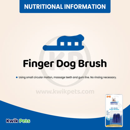 Nylabone Advanced Oral Care Finger Brush, 2 Count, Nylabone