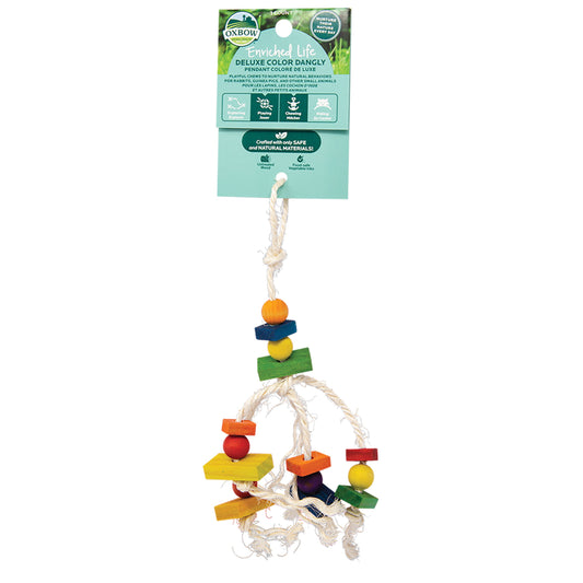 Oxbow Animal Health Enriched Life Deluxe Color Dangly Small Animal Toy, One Size, Oxbow