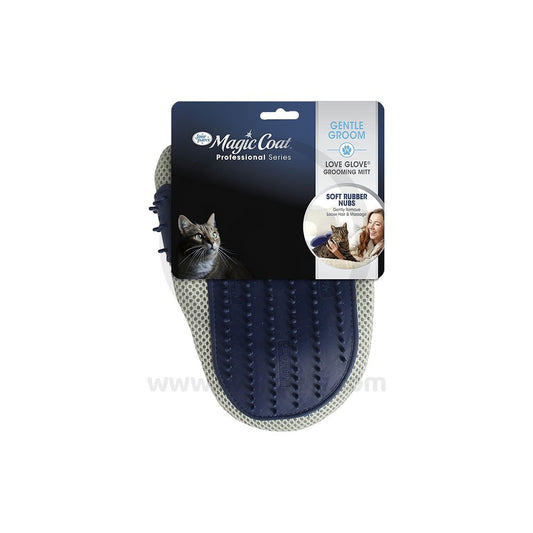 Four Paws Magic Coat Professional Series Love Glove Cat Grooming Mitt One Size, Four Paws