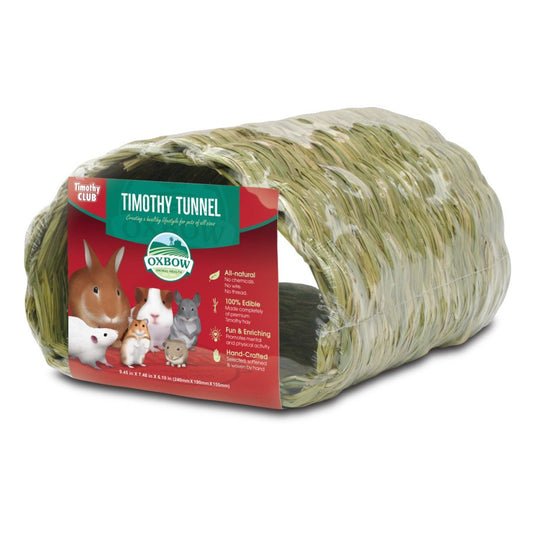 Oxbow Animal Health Timothy CLUB Timothy Hay Small Animal Tunnel Tan, One Size, Oxbow