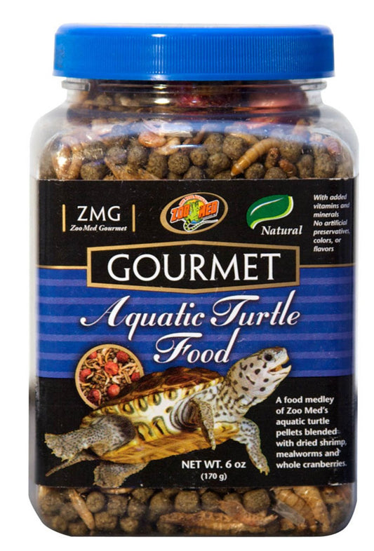 Zoo Med Gourmet Aquatic Turtle Dry Food 6 oz, Zoo Med