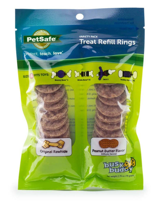 Busy Buddy Treat Refill Rings Variety Pack, 2.79 oz, SM, Busy Buddy
