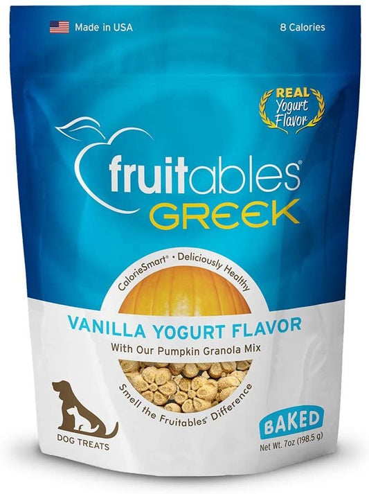 Fruitables Greek Yogurt Vanilla Dog Treats, 7-oz, Fruitables