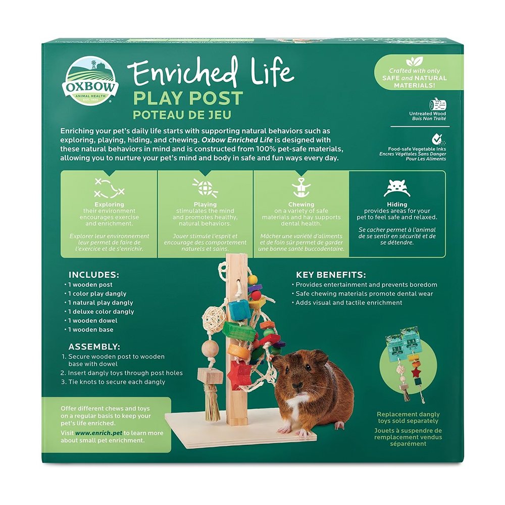 Oxbow Animal Health Enriched Life Play Post Small Animal Toy, One Size, Oxbow