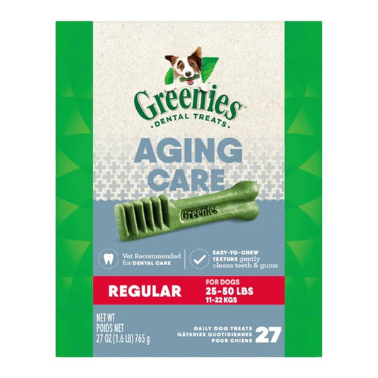 Greenies Senior Aging Care Regular Natural Dental Dog Treats, 27oz