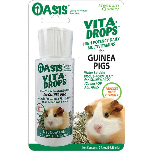 Oasis Vita-Drops High Potential Daily Multivitamin for Guinea Pigs 2 fl oz, Oasis