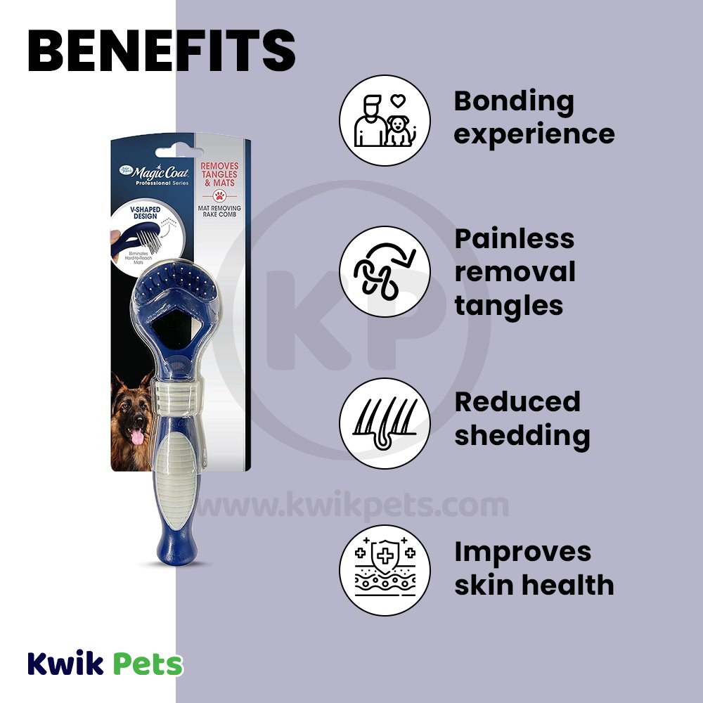 Benefits of Four Paws Magic Coat Mat Removing Dog Rake Comb
