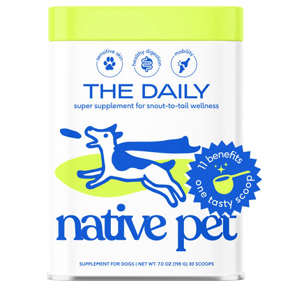 Native Pet The Daily Powder 11-in-1 Supplement for Dogs 7-oz, Kwik Pets