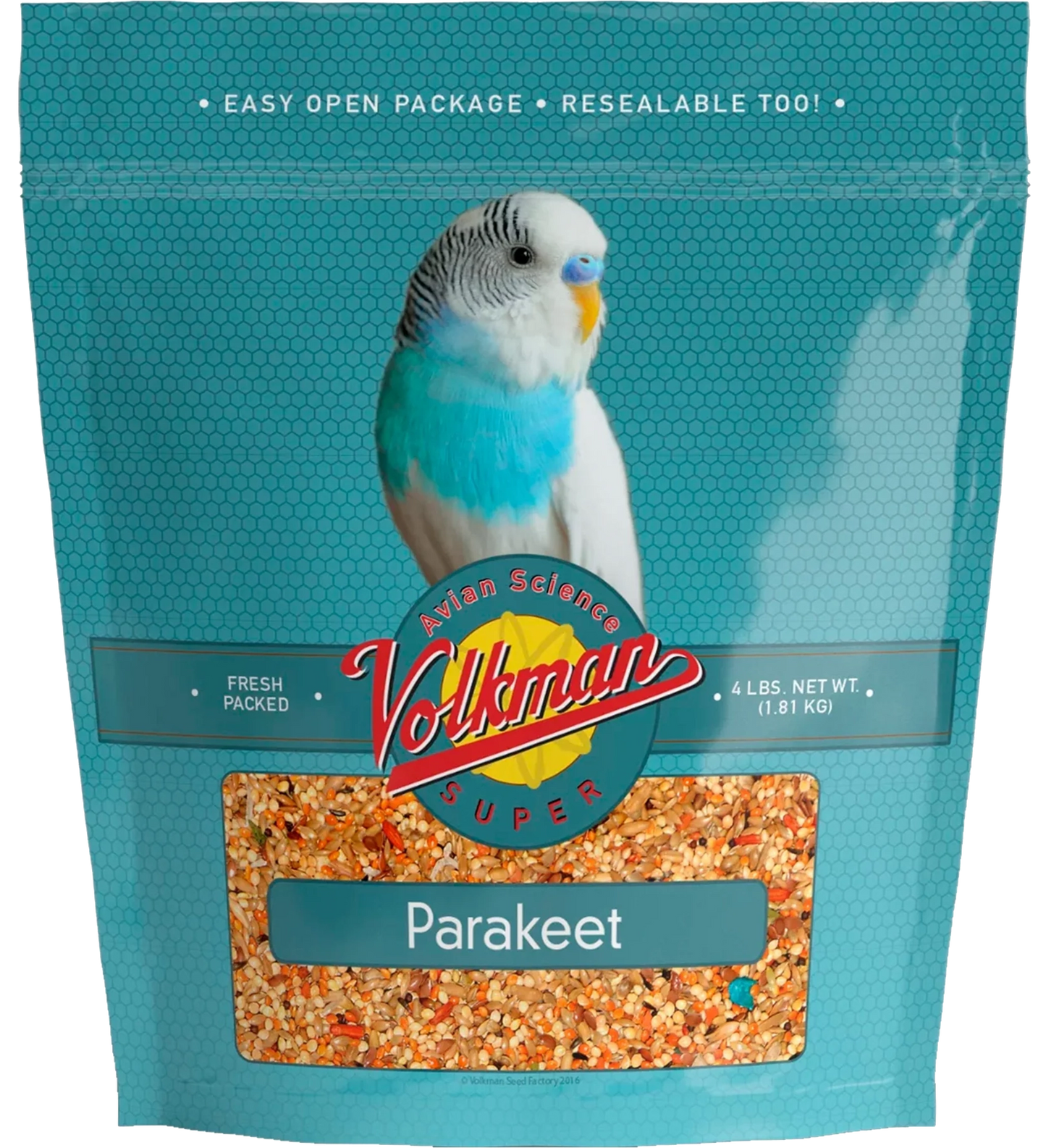 Volkman Seed Company Avian Science Super Parakeet Bird Treat 4-lb, Kwik Pets