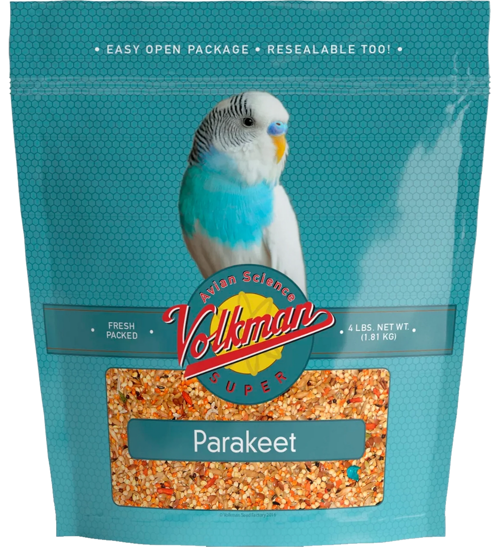 Volkman Seed Company Avian Science Super Parakeet Bird Treat 4-lb, Kwik Pets