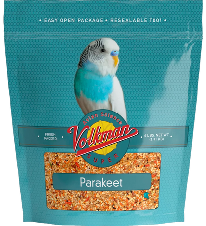 Volkman Seed Company Avian Science Super Parakeet Bird Treat 4-lb, Kwik Pets