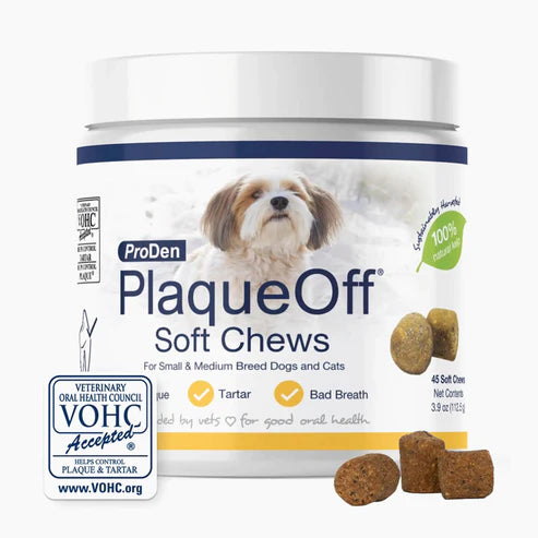 NaturVet ProDen PlaqueOff Dog & Cat Soft Chews 45 Count 3.9-oz