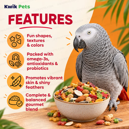 Features of Kaytee Fiesta Parrot Food 2.5-lb