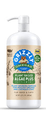 Grizzly Omegas Plant Based Algae Plus Food Supplement for Dogs & Cats 32-oz