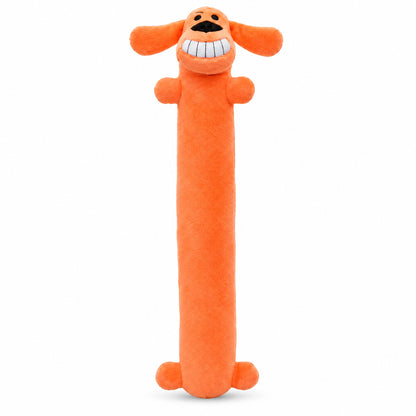 Front of Multipet Loofa Dog Toy Assorted Jumbo 24-in