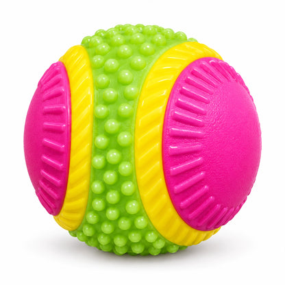 Front of Spot Sensory Ball Dog Toy Assorted Medium 3.25-in