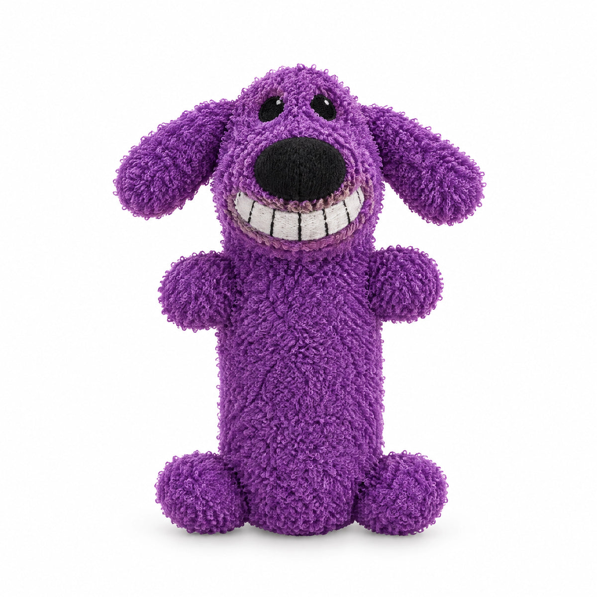 Front of Multipet Loofa Dog Toy Assorted Mini 6-in