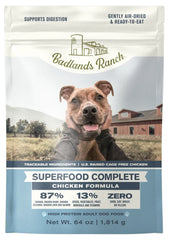 Badlands Ranch Superfood Complete Air-Dried Dog Food Chicken 64-oz