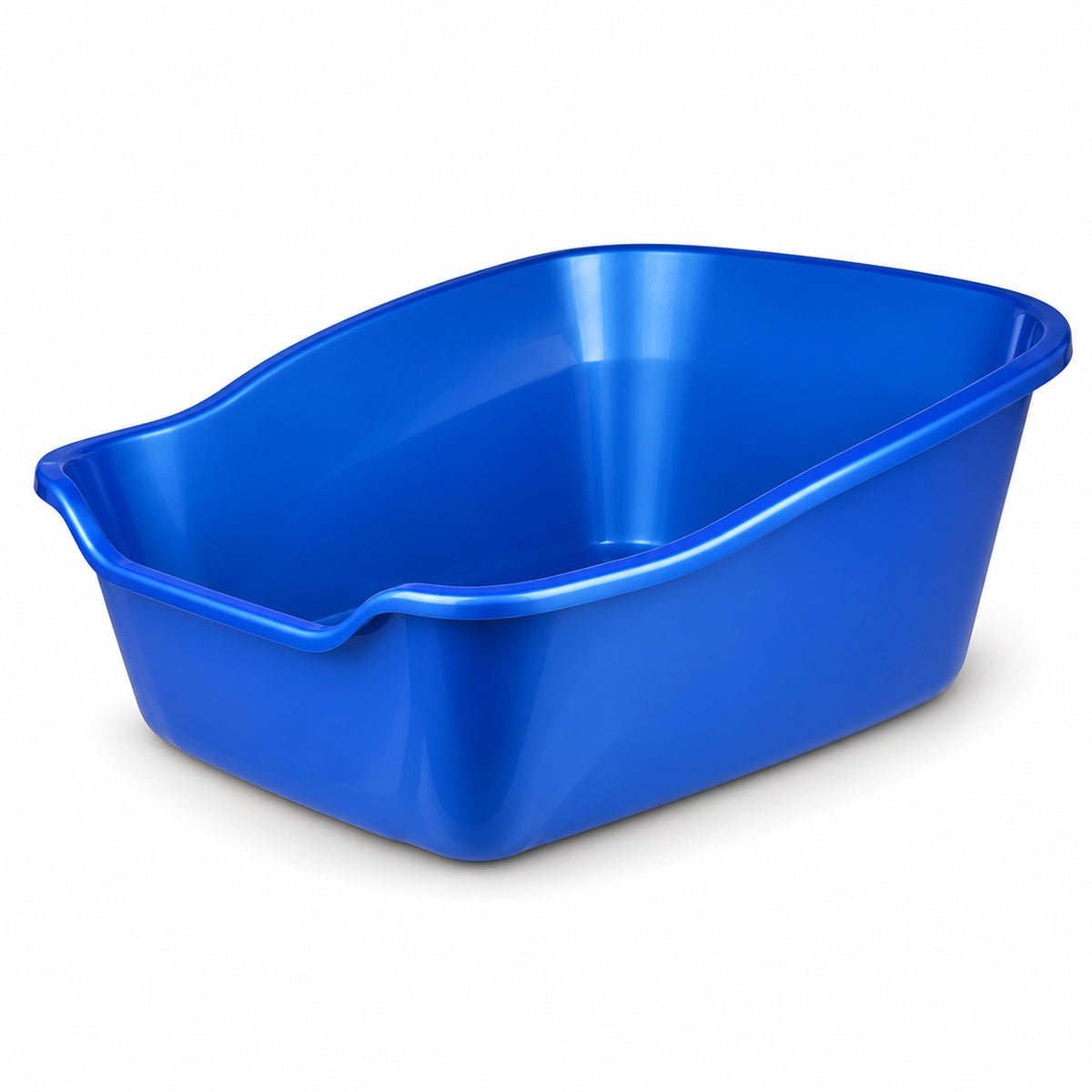 Front of Van Ness Plastics High-Sides Cat Litter Pan Assorted Large