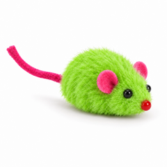 Spot Colored Plush Mice Rattle & Catnip Cat Toy Assorted 12 Count