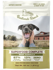 Badlands Ranch Superfood Complete Air-Dried Dog Food Beef 64-oz