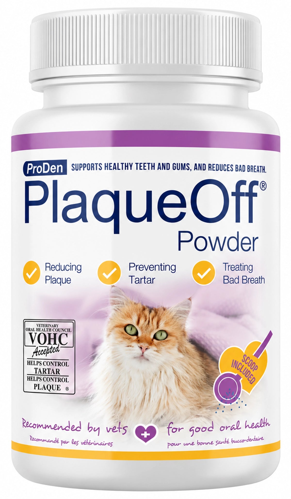 Front of NaturVet Proden PlaqueOff Powder for Cats 40g