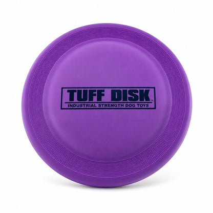 Front 1 of Petsport USA Tuff Disk Dog Toy Assorted 9-in