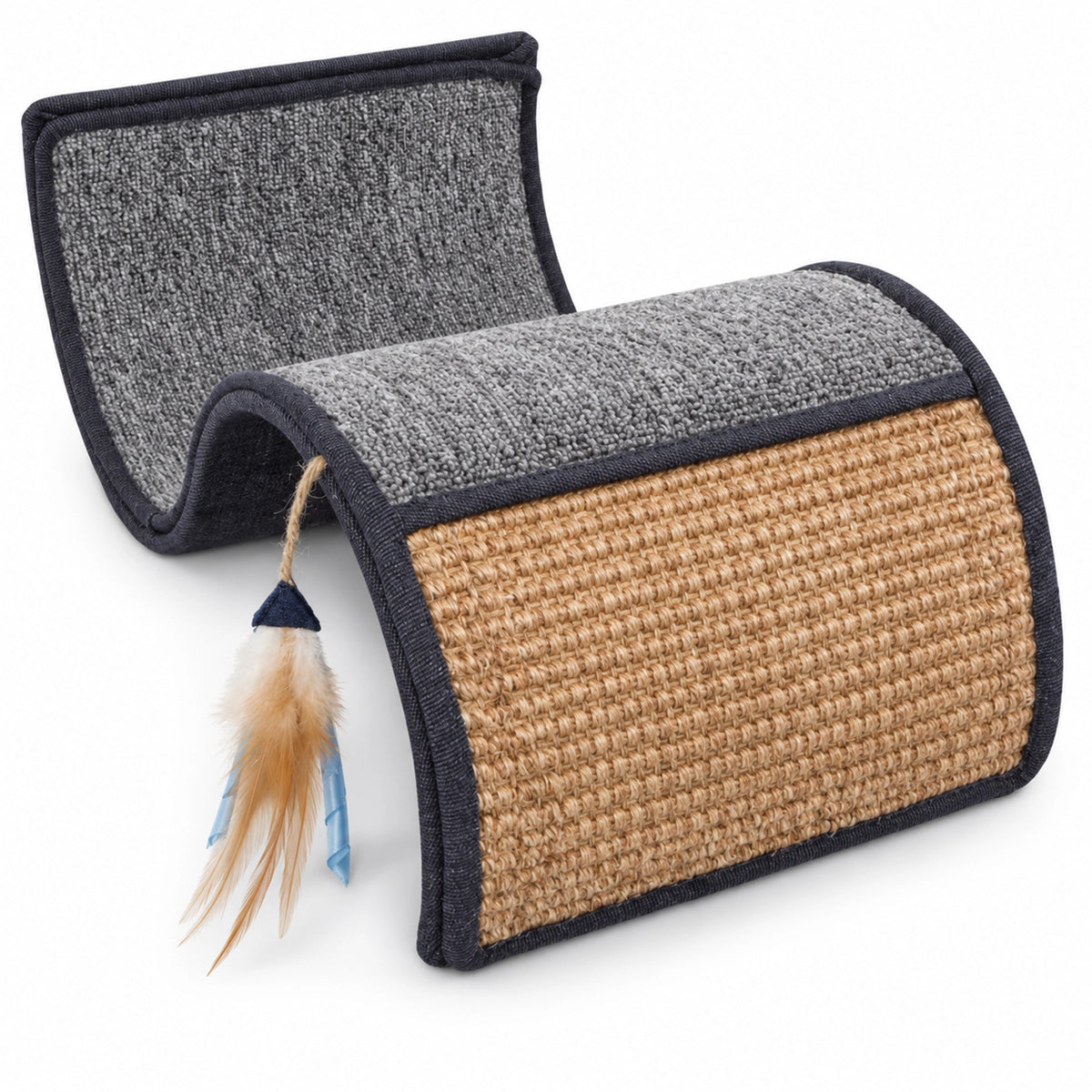 Front of Petlinks Dream Curl Multi-Surface Scratcher Cat Toy Assorted