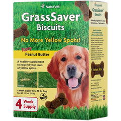 NaturVet GrassSaver Dog Biscuits Peanut Butter 11.1-oz