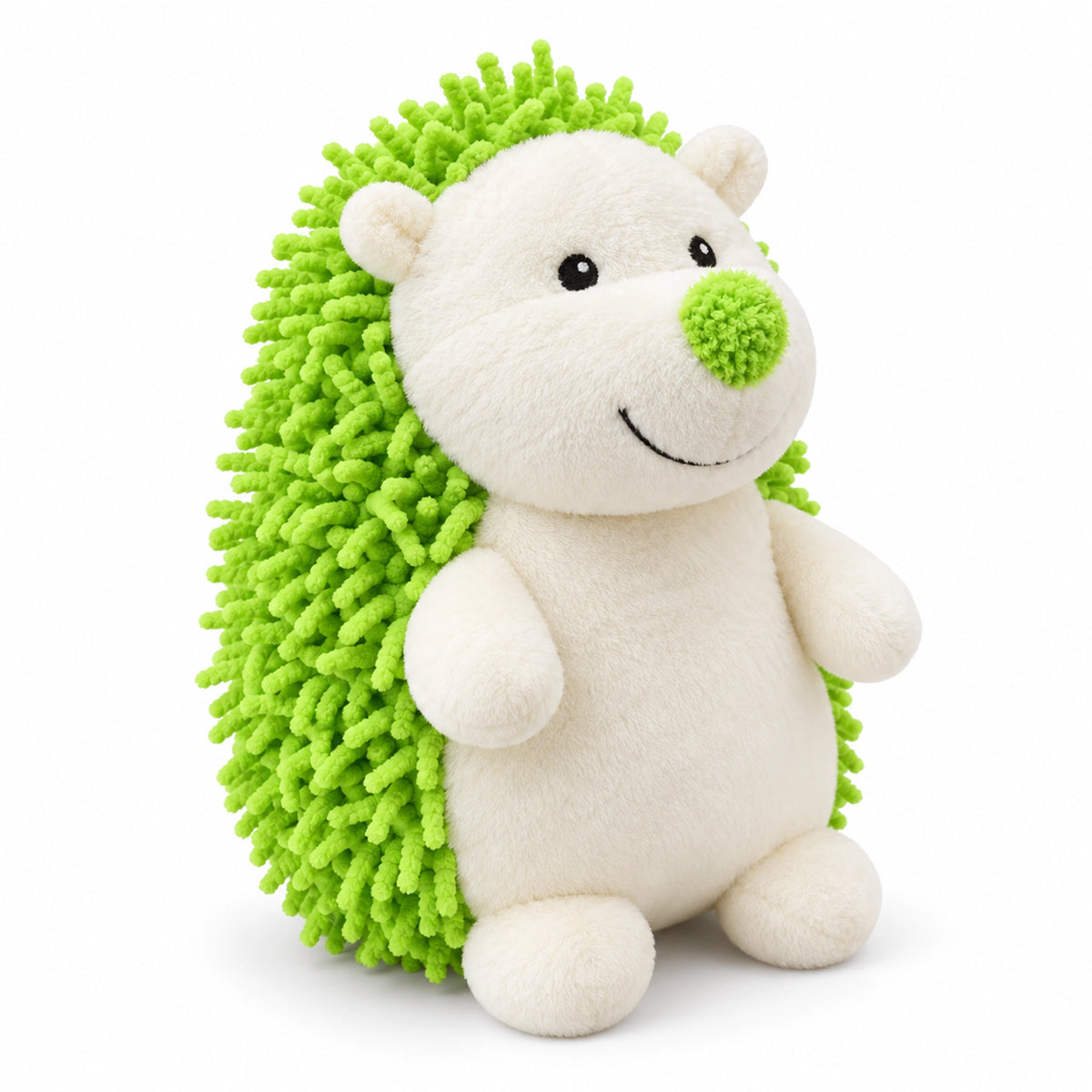 Front of Spot Giggler Plush Dog Toy Hedgehog Assorted 6.5-in